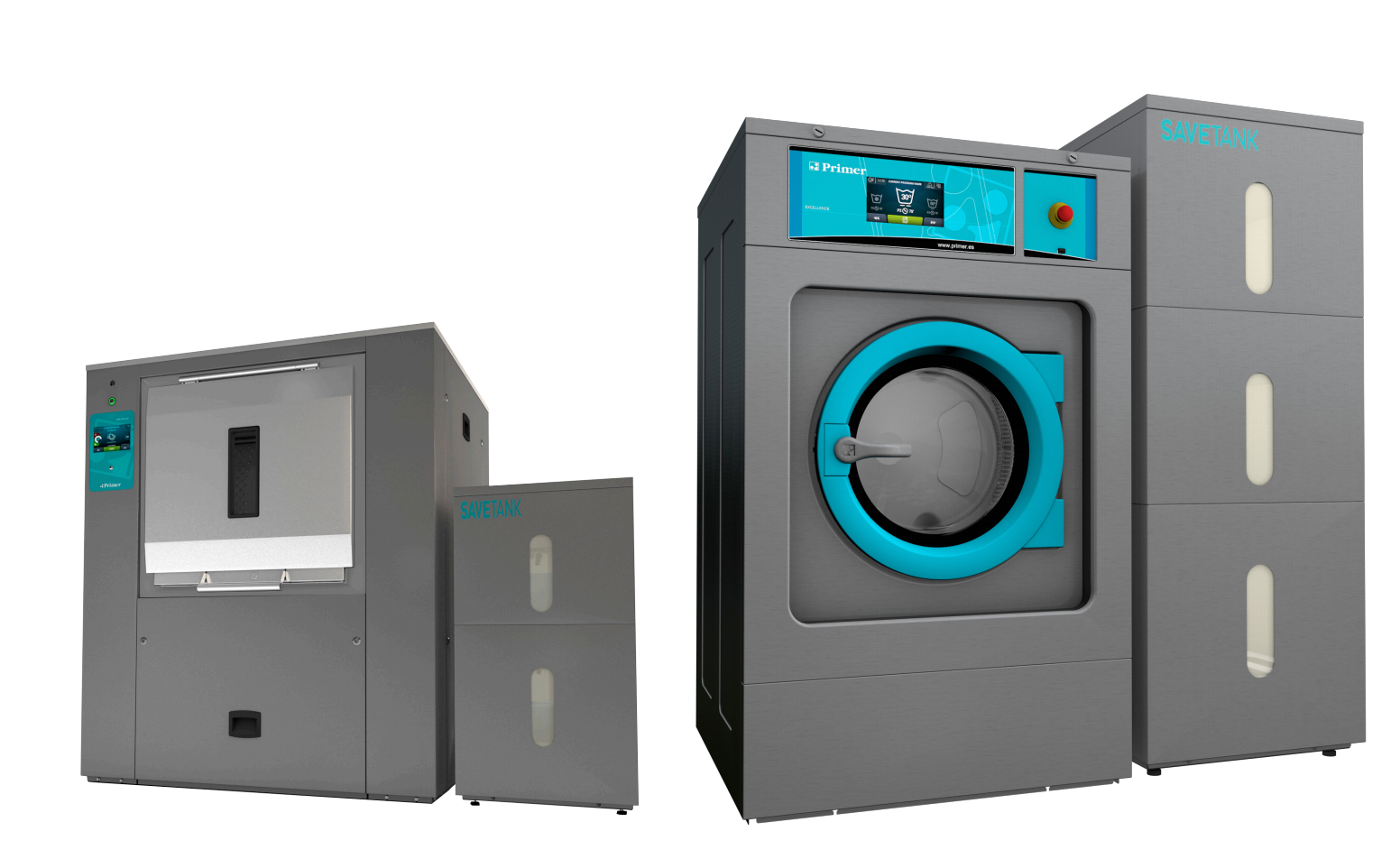 industrial washing machine water consumption